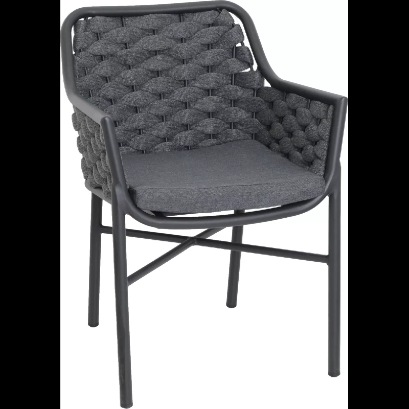 Fauteuil COLOMIERS - Aluminium et Corde - Extérieur Contemporain - Référence 1574/0013PC_230028_0