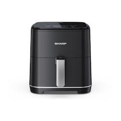 Friteuse Sans Huile Sharp - Airfryer 5,5l - 1650 W - 8 Programmes - Noir - noir 4550556103541_0