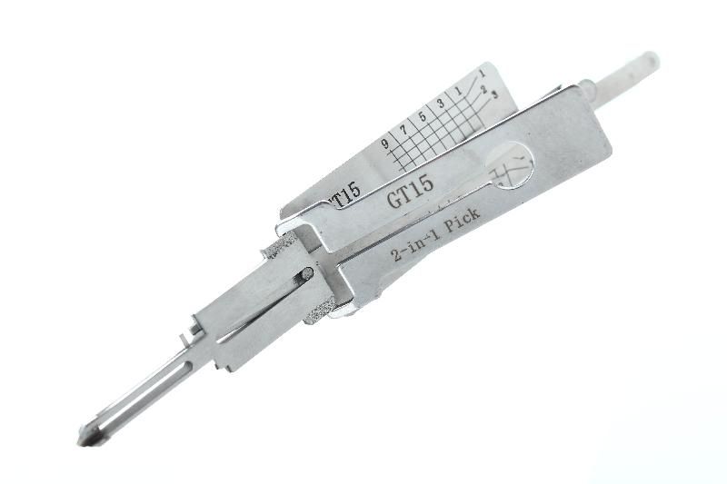 Lishi GT15 - Crocheteur et décodeur 2-en-1 pour serrures automobiles Fiat, Alfa Romeo et Lancia_0