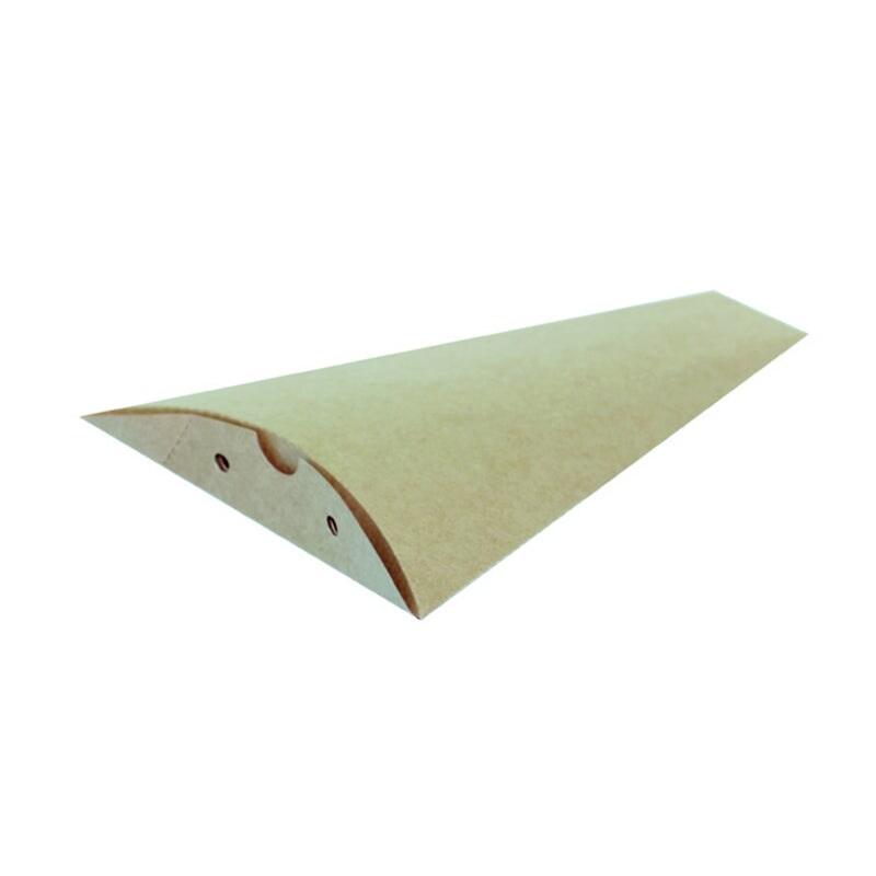 Nvase Ecolomique - 100 Pcs - Boîte à crêpe triangulaire carton kraft 12 x 16 cm - ECO210CRETRI - marron en carton NVS210CRETRI_0