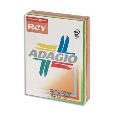 PAPIER COLORIS INTENSES ASSORTIS - A4 - 80 G - RAMETTE DE 500 FEUILLES
