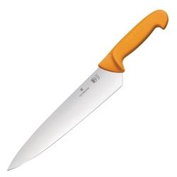 Couteau de Cuisinier Professionnel à Lame Large - Victorinox Swibo - 215 mm - Manche Jaune - Acier Inoxydable_0
