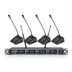 Système Microphone Sans Fil UHF 4 Canaux Pour Conférences Et Événements YONIS - 3615616956206_0