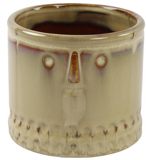 Countryfield Romana - Pot de fleurs en céramique crème 10,5 x 9,2 cm TOM_0