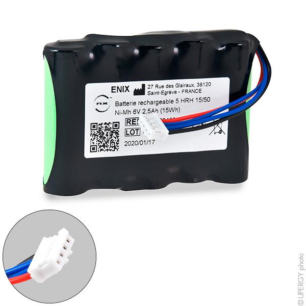 BATTERIE MÉDICALE RECHARGEABLE SAP AGILIA DE FRESEN 6V 2500MAH JST_0