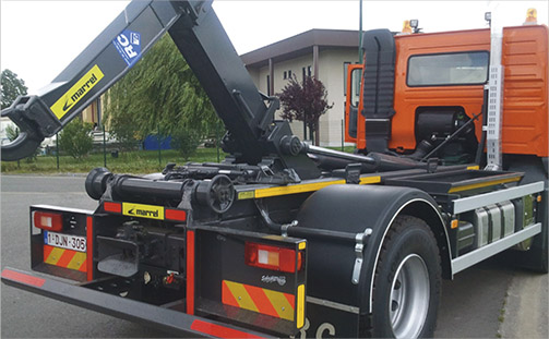 Bras amovible HPC pour camion - capacité 14 à 16T - système multi-caissons_0