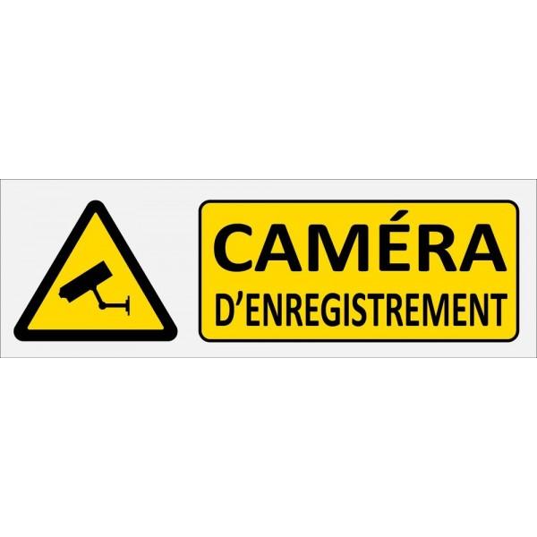 Panneau caméra d'enregistrement CAM15 - Adhésécure - Autocollant ou panneau résistant aux intempéries_0