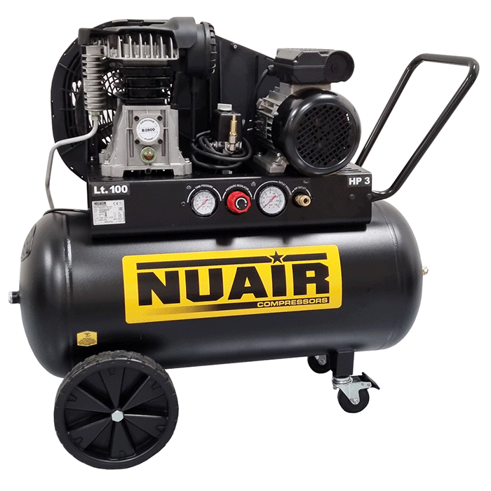 Compresseur à piston 100 litres - 3 CV - NUAIR Tech Pro - Réf. 11578620_0