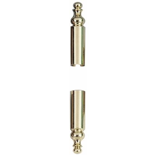 DEMI CACHE-FICHES - LAITON POLI - GC 839 - POUR FICHES EXACTA - DIAMÈTRE 16 MM - 4 PIÈCES OTLAV