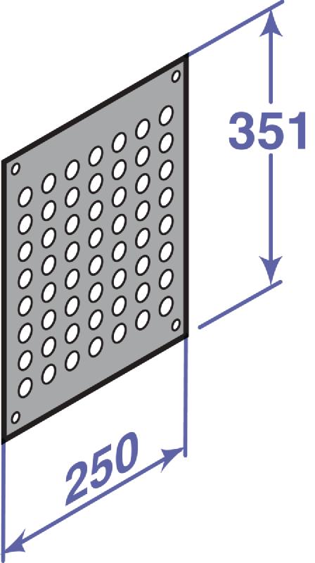 Grille d'aération externe 250x300 - NANEO EMC-M - colis DY35 84887435_0