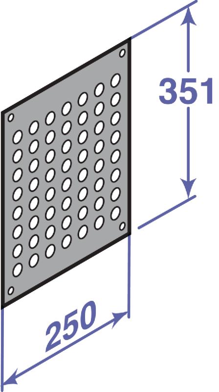 Grille aération externe 250x300 colis dy35 84887435_0