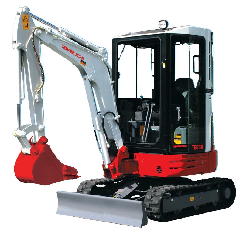 Mini Pelle Takeuchi TB 23R - 2415 kg, Profondeur de Fouille 2560 mm, Moteur Yanmar 3 Cylindres_0