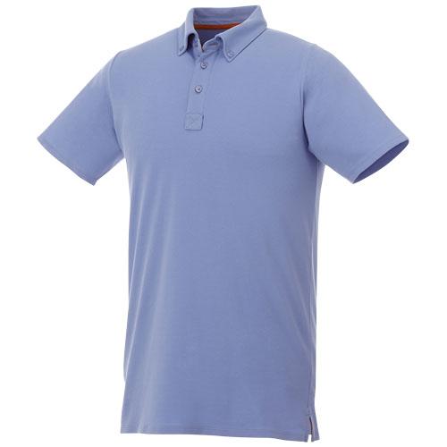 Polo boutonné manches courtes homme Atkinson 38104401 - tissu extensible et 95% coton_0