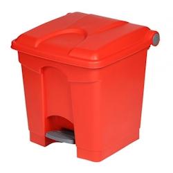 PROBBAX - SO-1230-RED - Collecteur à pédale - 30 litres - Rouge - rouge plastique polypropylène SO-1230-RED_0
