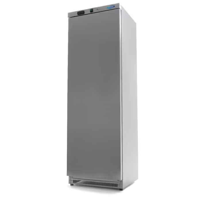 Réfrigérateur - 400 L - 4 étagères réglables - acier inoxydable- MAXIMA_0
