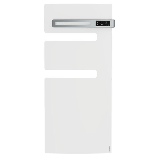 Radiateur sèche-serviettes connecté Serenis avec soufflerie mât droite 1500W Blanc - Atlantic - 850555_0