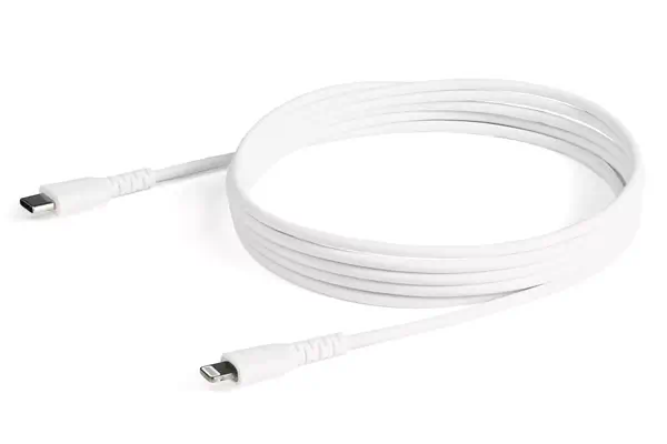 StarTech Cble USB-C vers Lightning Blanc Robuste 2m_0