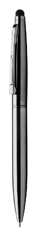 Stylo à bille stylet en métal - finition métallique brillante - encre bleue_0