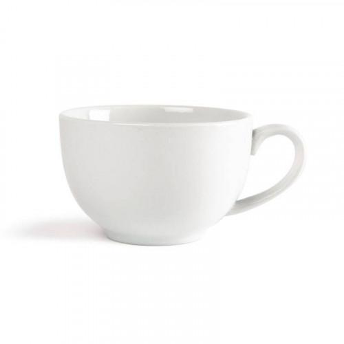 TASSES ÉLÉGANTES EN PORCELAINE BLANCHE OLYMPIA 228 ML - LOT DE 12