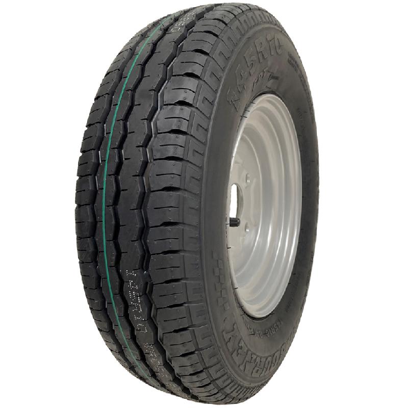 145R10 Ensemble roue et pneu de remorque 4 crampons 4