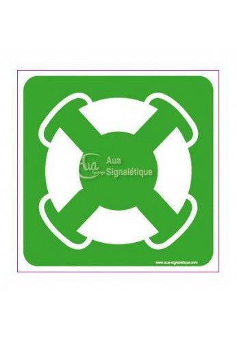 3037-ca-v-130x130 - Panneau Bouée de Sauvetage - Signalisations sécurité travail - Aua Signalétique - Dimensions : 130x130 mm_0