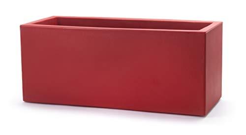 Teraplast - Bac à fleurs Schio Cassa 80 cm - Recyclable, résistant et 100% Made in Italy - Modèle 11427_0