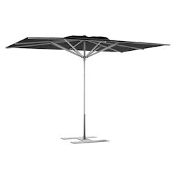 Assalit-Jean Parasol de terrasse Prémium Noir 300 x 200 Armature Gris - noir PPS300200GNOIR_0