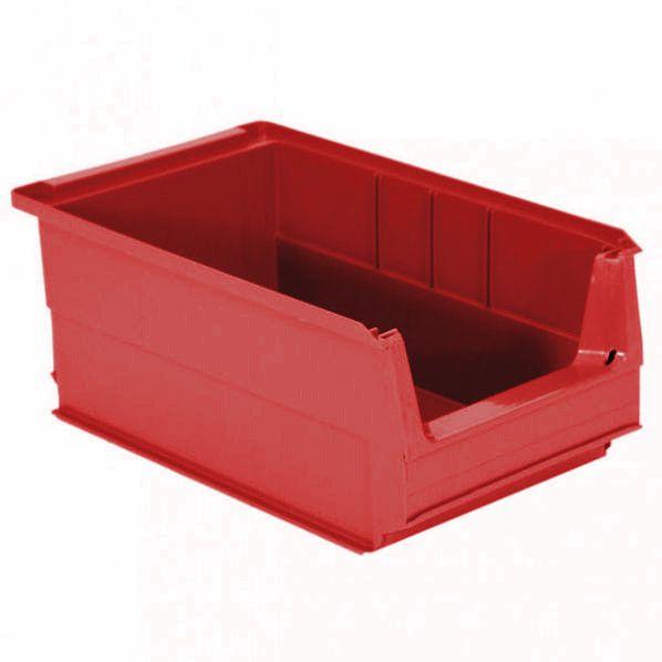 Bac à bec 350 x 145 mm Rouge - 9L - Lot de 14 - Résistant et indéformable_0