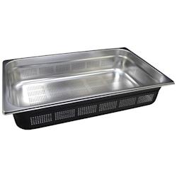 Bac Gastro Inox AISI 304 Perforé GN 1/2 H. 100 mm - Gastroland - 3701666001697_0