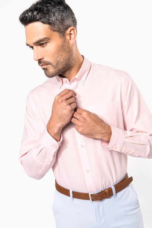 Chemise Oxford manches longues - Réf : K533 - Kariban - 70% coton / 30% polyester - Plusieurs tailles et couleurs disponibles_0