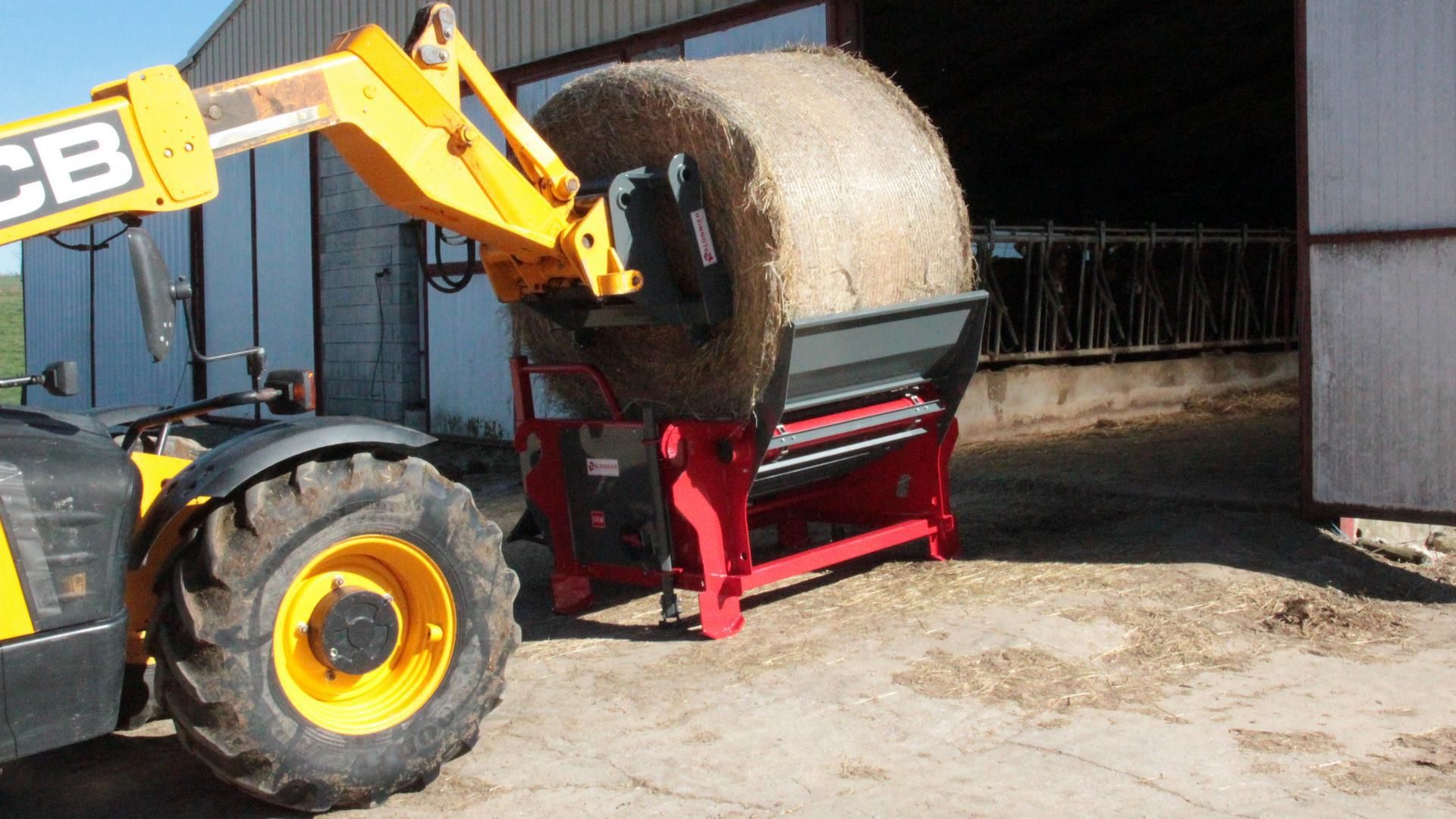 Dérouleuses pailleuses sur pique balles - Galonnier - AutoConnect - balles rondes jusqu'à 1,80 m et 1000 kg_0