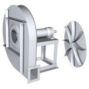 Gfr - ventilateur centrifuge industriel - cimme - dimensions 500/1000 - pour air très poussiéreux - températures jusqu'à +200°C_0
