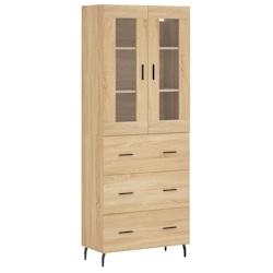 Helloshop26 - Buffet bahut commode armoire meuble de rangement organisateur cuisine salle de séjour salon haut sonoma 69,5 x 34 x 02_0034114 - 300021_0
