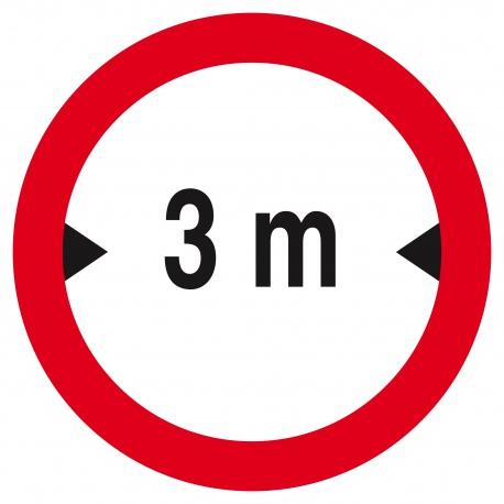 Interdit aux vehicules de plus de 3.00m de large d180mm TALIAPLAST | 627280_0