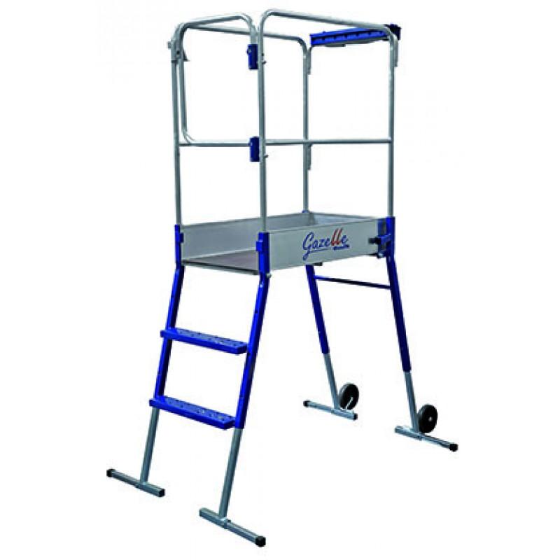 P.I.R Plateforme Individuelle Roulante Gazelle 2015 Duarib - Aluminium/Acier galvanisé - Hauteur de travail jusqu'à 3m_0