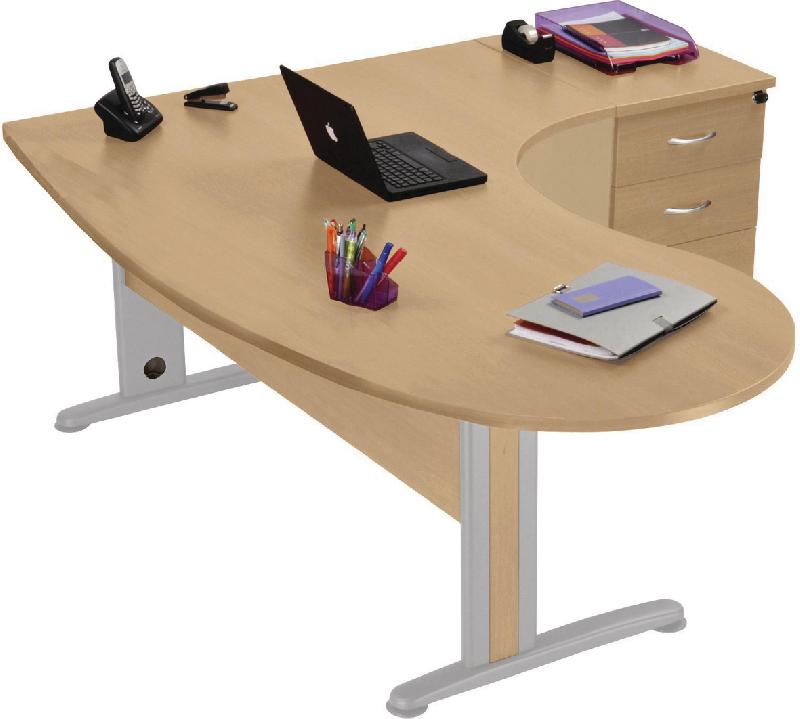 Bureau d'angle blanc professionnel