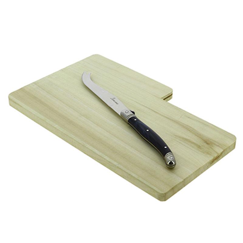 Planche à découper bois avec couteau à fromage -_0