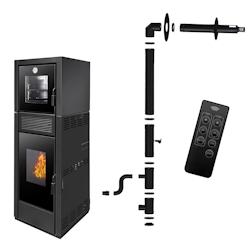 Poêle à Granulés Etanche avec Four Ardoria 13 kW Sannover + Kit d’installation - 3760401213504_0