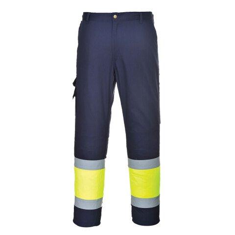 PORTWEST E049 PANTALON COMBAT HI-VIS BICOLORE JAUNE/MARINE - TAILLE XXXL - STANDARD