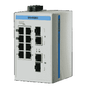 Switch Rail DIN industriel Proview 8 ports + 2 Gb combo -40°C +75°C - Référence: EKI-5629CI-AE_0