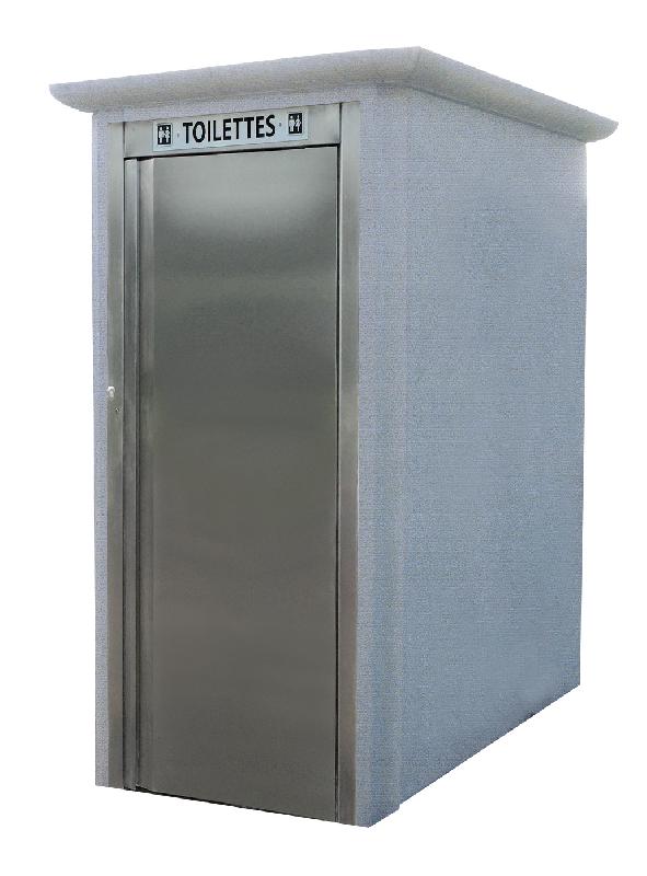 Toilette - réf 2010 - cabine bout de ligne WC standard avec local technique adapté aux chauffeurs_0