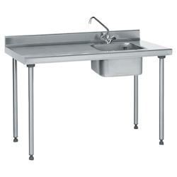 Tournus Equipement Table inox du chef adossée longueur 1200 Tournus - 404862 - plastique 404862_0