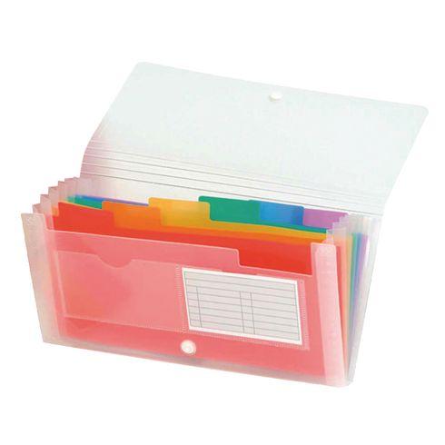 TRIEUR VALISETTE PLASTIQUE EXACOMPTA 7 ONGLETS INCOLORE