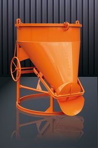 1021 V bennes à béton - vidage latéral - forme cylindro-conique robuste_0
