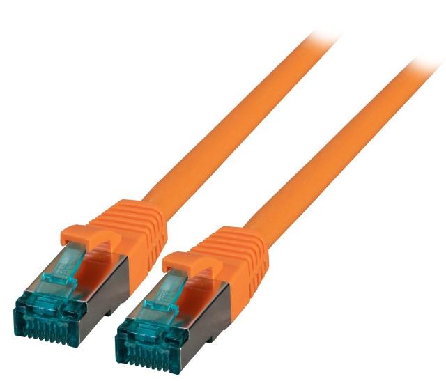 EFB Elektronik MK6001.25O - Câble réseau RJ-45 Cat6a S/FTP 25 m - Orange, Mâle/Mâle, Contacts plaqués or_0