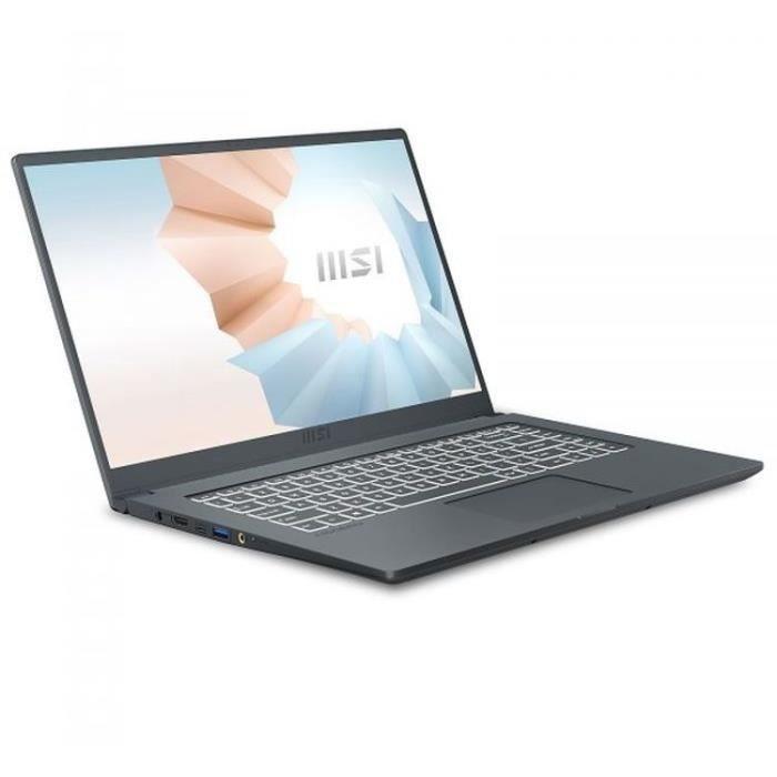 MSI Modern 15 A5M-214FR - Ryzen 5 5500U / 2.1 GHz - 8 Go RAM - 512 Go SSD NVMe - 15.6'' Full HD - Windows 11 Home_0