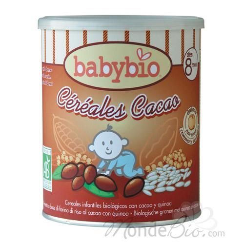 BABYBIO - CÉRÉALES CACAO AVEC QUINOA DÈS 8 MOIS 220G