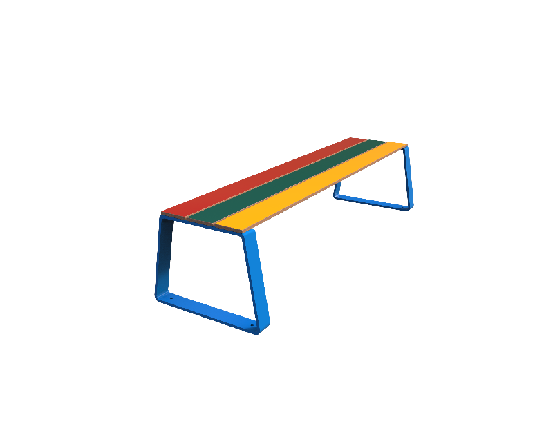Banquette - Acier traité anticorrosion HPL - Ninou_0