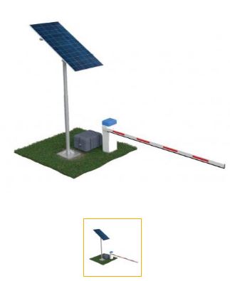 Barrière levante solaire indépendante pour parking et contrôle d'accès_0