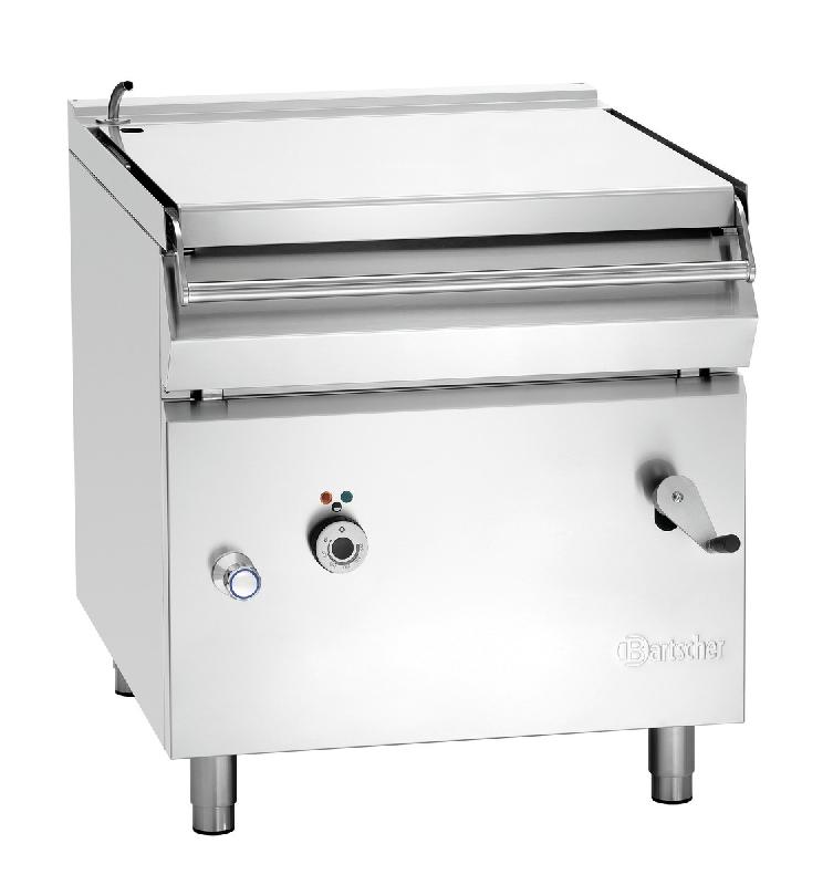 Braisière basculante électrique 900 E87LHK en acier inoxydable - capacité 70 litres - système de basculement manuel_0